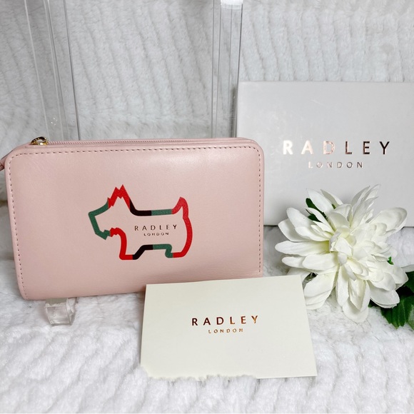 RADLEY LONDON Handbags - Radley London Radley Shadow Stripe Peach Leather Wallet  Boxed NEW